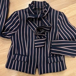 Banana Republic Bow Neck Tie Blazer Jacker 4P
